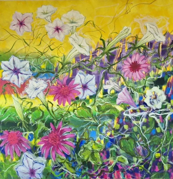 Fulgurance n°2 Huile sur toile 80cm x 80cm